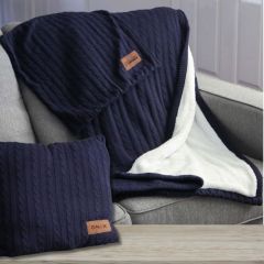 Sweater Sherpa Blanket & Pillowcase