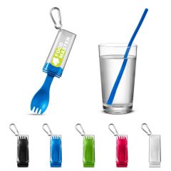 Silicone Straw & Utensil Set