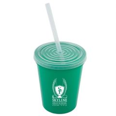 Stadium Cup with Lid & Straw (16oz)