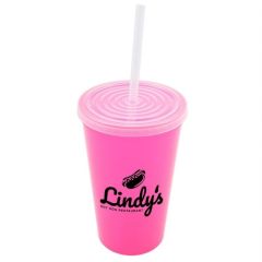 Stadium Cup with Lid & Straw (22oz)