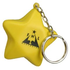 Star Shaped Stress Reliever Keychain