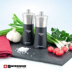 Swissmar Salt/Pepper Mill & Serving Board Set