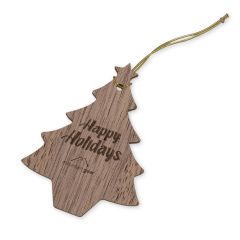 Thick Wood Holiday Ornaments