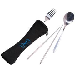 Travel Cutlery Utensil Set & Pouch