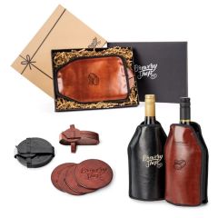 Wine Cooler & Coaster Gift Set