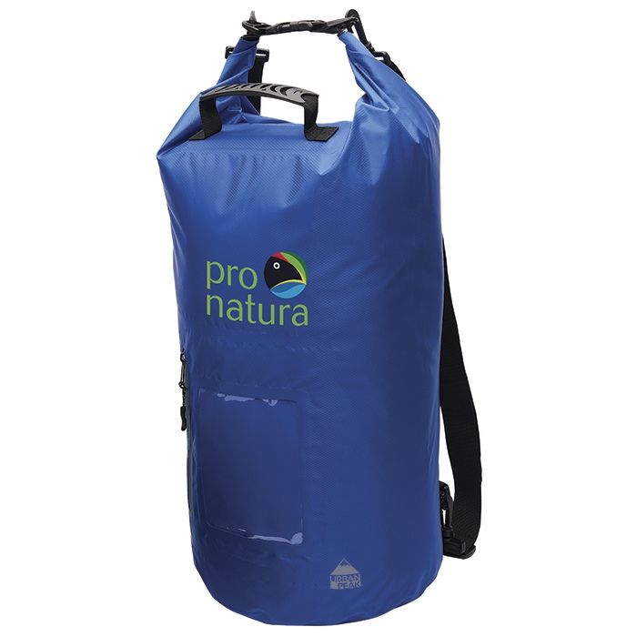 Custom Printed 30L Dry Bag Backpacks Free Mockups