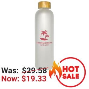 Canton Glass Bottle & Bamboo Lid (1000mL)
