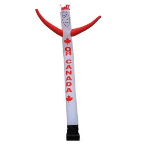 Promotional air dancer 18ft in height with full customized design and red print made in Canada.
