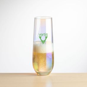 Miami Iridescent Stemless Flute (Print)