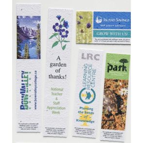 Direct Print Seeded Paper Bookmark