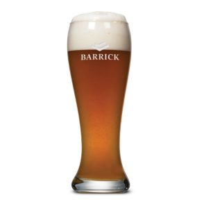 University Pilsner Glass 16oz (Etch)