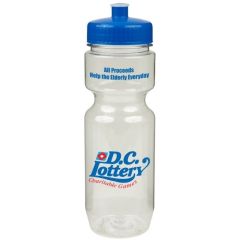 Bike Bottle & Push Pull Lid (Translucent) 22oz