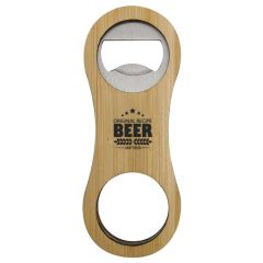Rounded Bamboo Bottle Opener