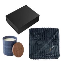 Cozy Cabin Blanket & Candle Gift Set