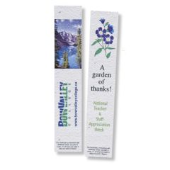 Direct Print Seeded Paper Bookmark (8")
