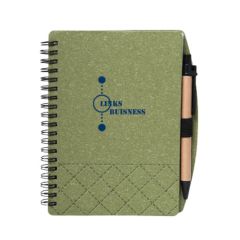 Geneva Cardboard Spiral Notebook & Pen
