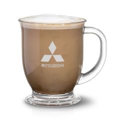 Hartford Cafe Glass Mug 16oz Etch