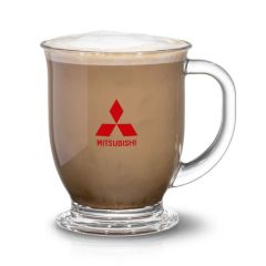 Hartford Cafe Glass Mug 16oz Print