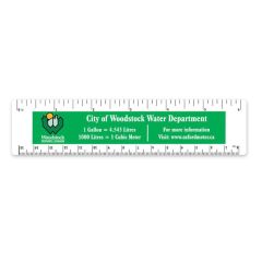 Heavyweight Plastic Ruler 6"