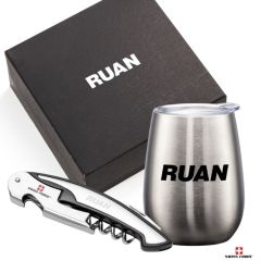 Wine Tumbler & Wine Tool Gift Set
