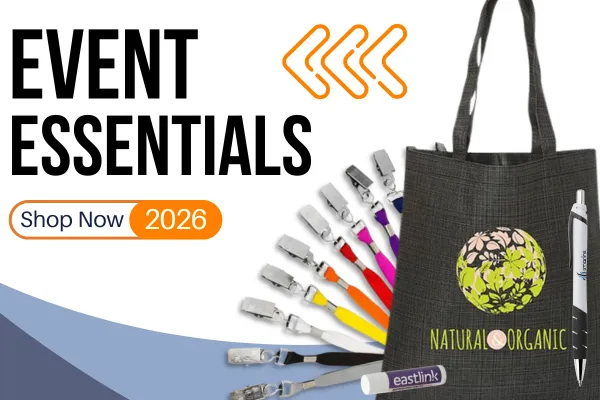 Trade Show & Event Products - Browse essential items for your booth and staff, as well as our most popular giveaway products!