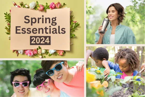 Custom Printed Spring Essentials - Give your brand the chance to spring forward for marketing with spring must-haves!