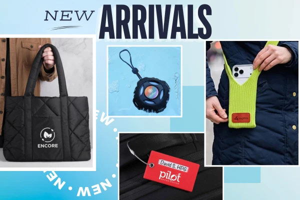New Trends for 2026 - Trending promotional products, top staff picks, new arrivals and popular swag all just waiting for your custom design!