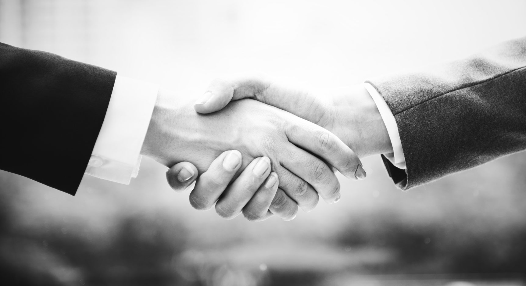 Business people shaking hands