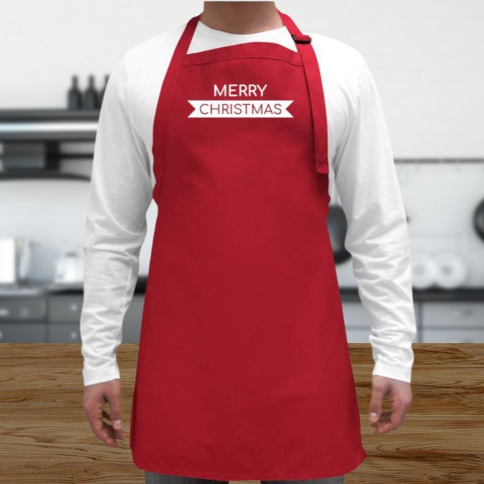 Twill Bib Apron in a kitchen setting