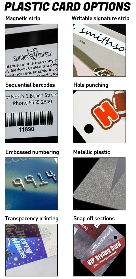 Printed Card Options