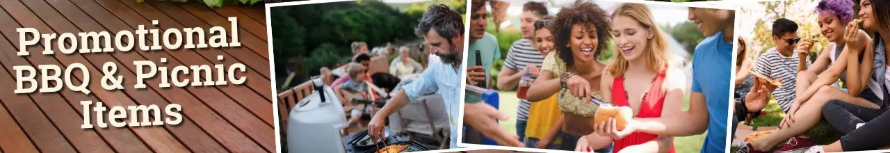 Friends and families relax during summertime in Canada with custom BBQ and picnic items at social get-togethers.