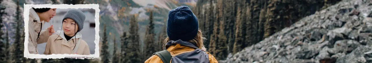 Logo branded toques and beanies used to keep away the cold during the Fall in Alberta while hiking and running errands.