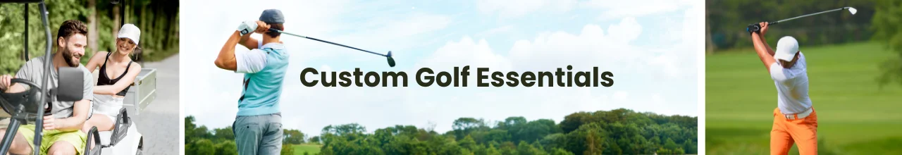 Golfers use their custom logo golf accessories to play golf courses in Canada with friends and family.