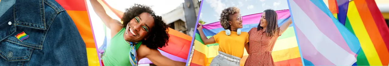 People celebrate Pride with custom printed Pride swag at events and Pride parades across Canada in June.