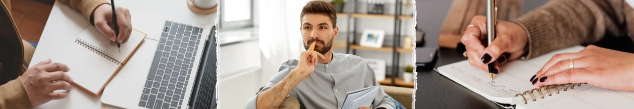 Employees and students in Canada use their custom printed journals and notebooks to write notes at home and in the office