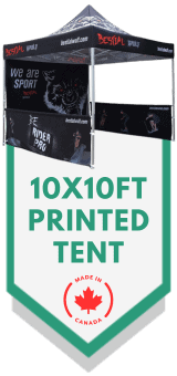 Check out our 10x10 Custom Printed Tents, perfect for big branding at your next event or trade show!