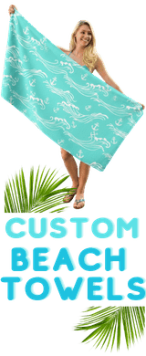 Custom beach towels are ready to promote your logo in Canada this summer!
