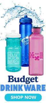 Budget drinkware with custom print offers refreshing brand awareness at modest prices!